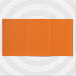 Porte-carte grise 3 volets pleins en gomme PVC de couleur