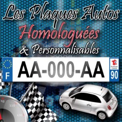 Plaque Auto standard PLEXIGLAS® 520x110 mm 