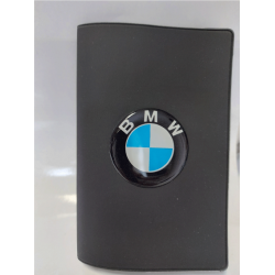 Porte-carte grise BMW avec son logo en relief (3D)